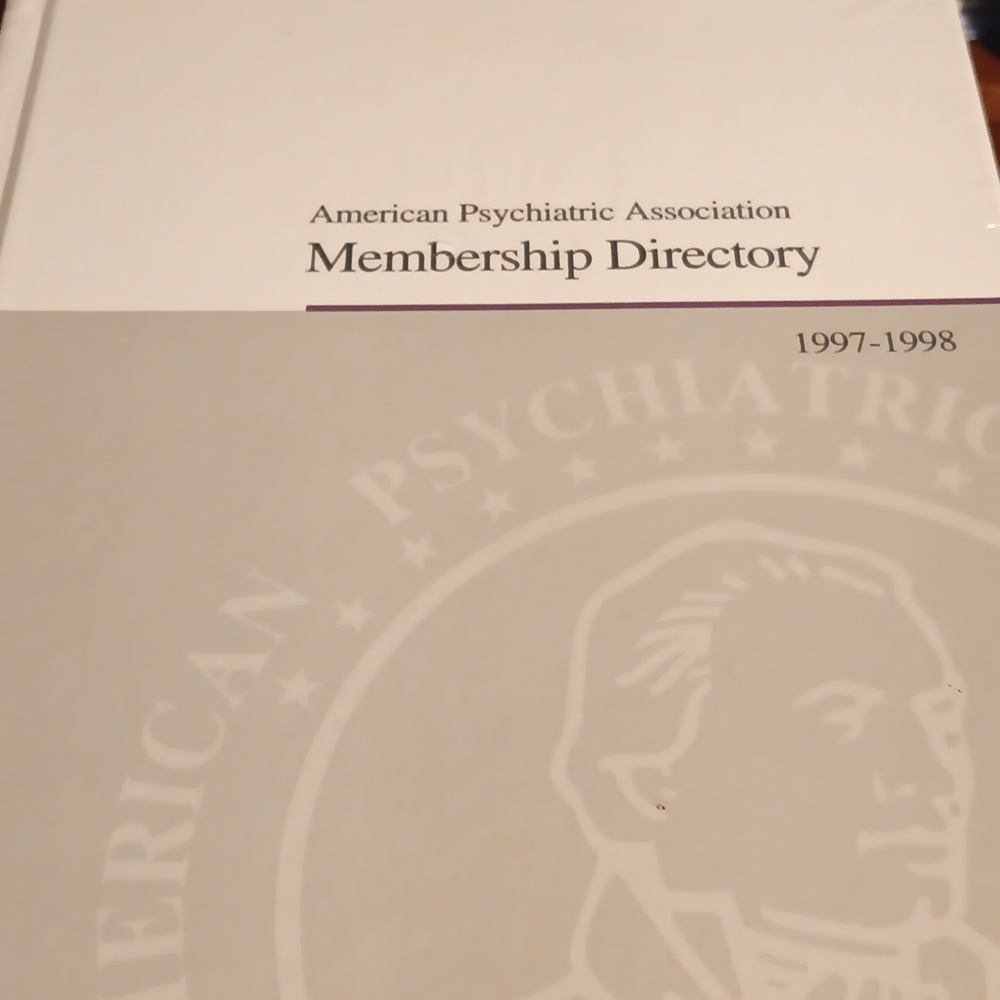American psychiatric association membership directory 1997-1998 hardcover book